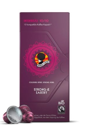 Afro Coffee Strong & Earthy – ekološke Fairtrade kavne kapsule (10 kos)